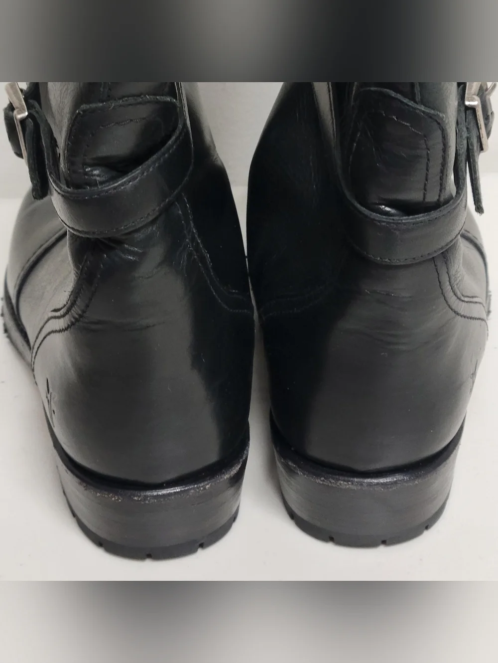 Frye  Leather Hight  Knee-High Riding Boots With With Rabbit Liner Size 8 1/2 M.